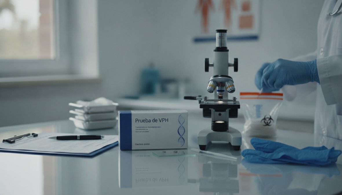 Ginecóloga realizando consulta médica a una paciente para saber cómo saber si tengo VPH en un ambiente profesional